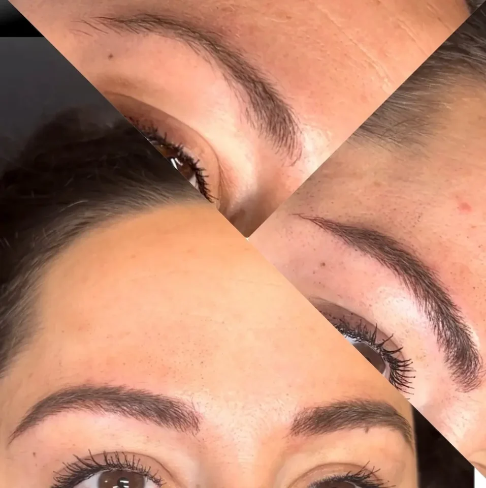 before and after microblade